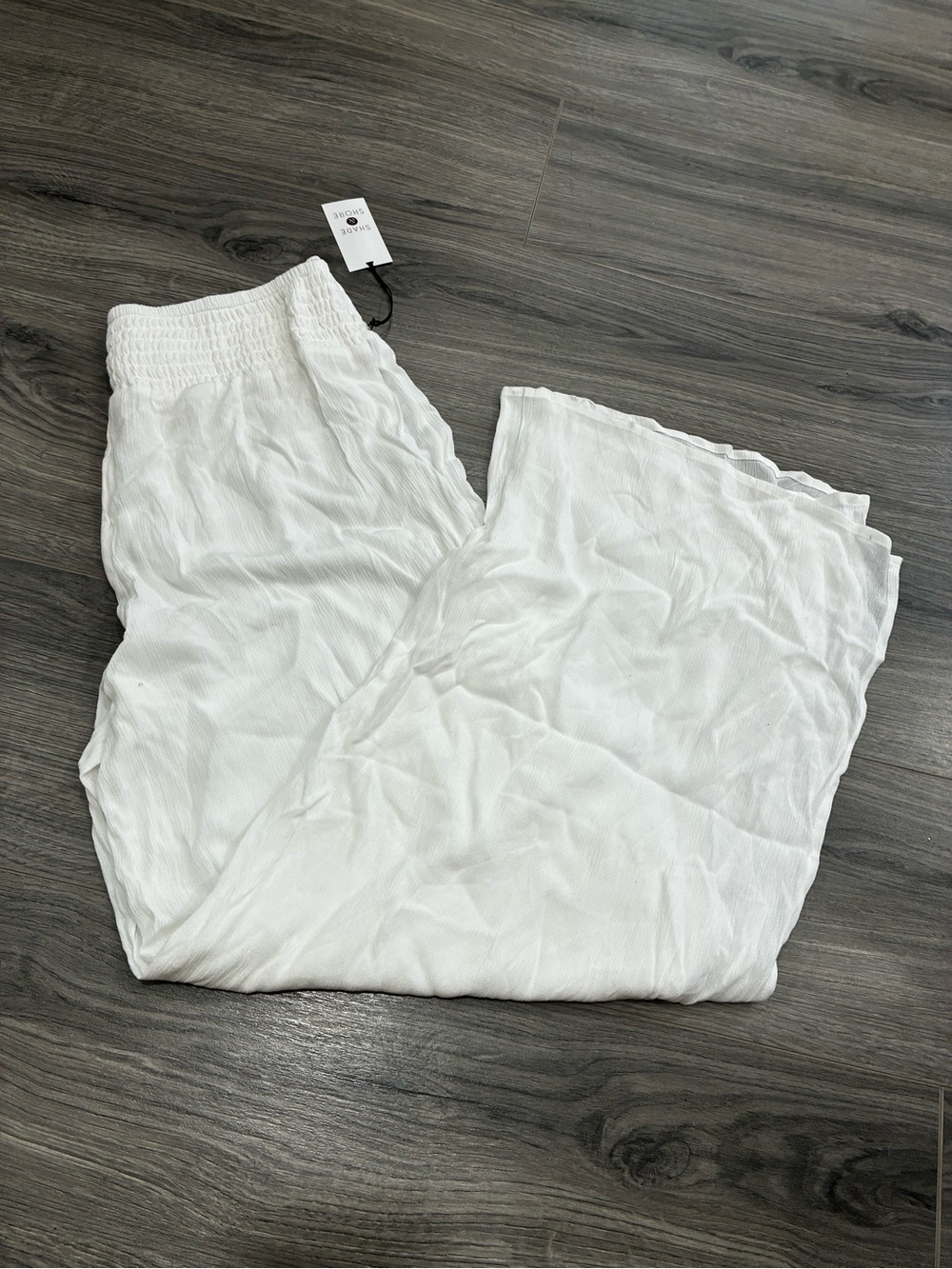 Shade & Shore White Lightweight Swim Coverup Pants